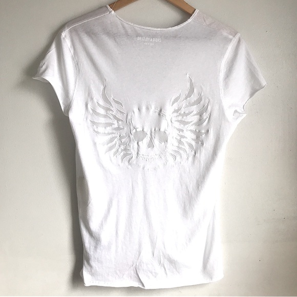 ZADIG & VOLTAIRE Story Fishnet Skill T Shirt - Picture 6 of 11